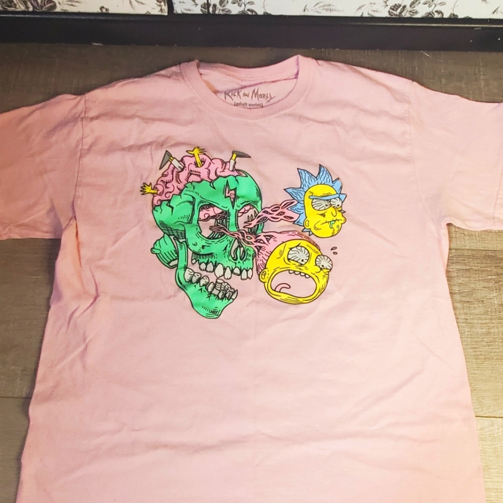 Pink Rick and Morty shirt